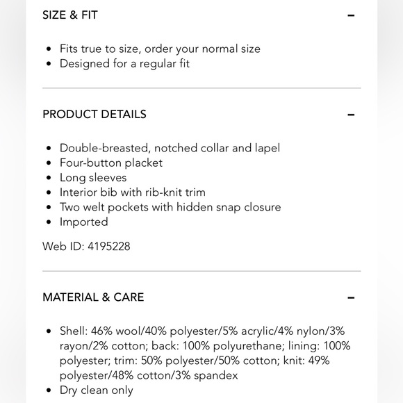 NWT Danton Melton Peacoat by Andrew Marc - Picture 12 of 15